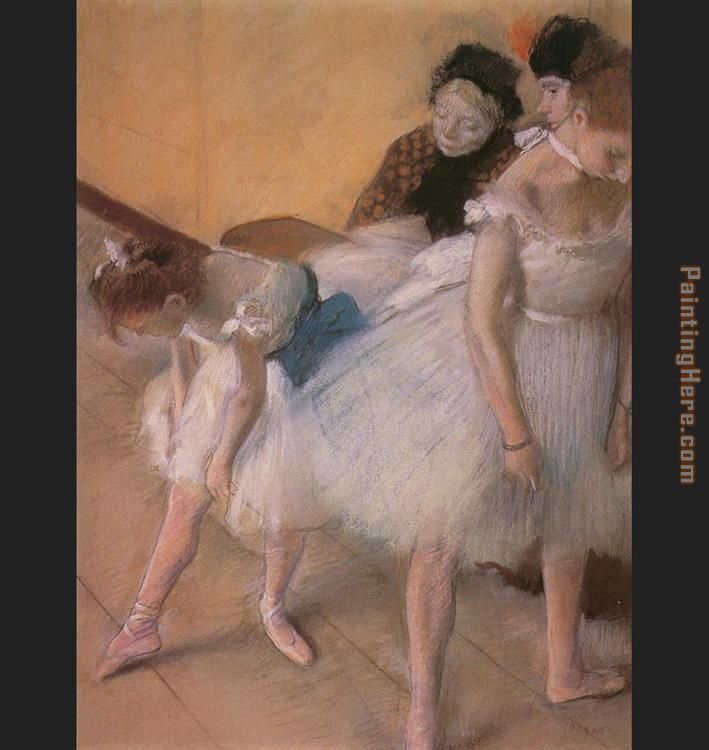 Before the Rehearsal painting - Edgar Degas Before the Rehearsal art painting